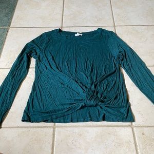 Dark teal long sleeve shirt